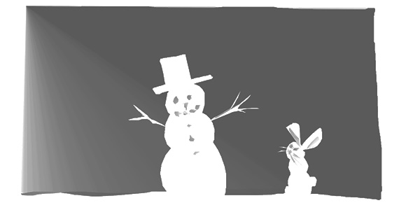 Snowman drawn with Sketch Mate Advanced
